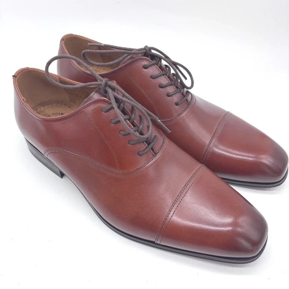 Florsheim Men's Size 12 Corbetta Cap Toe Cognac Leather Oxford shoes  11528-221
